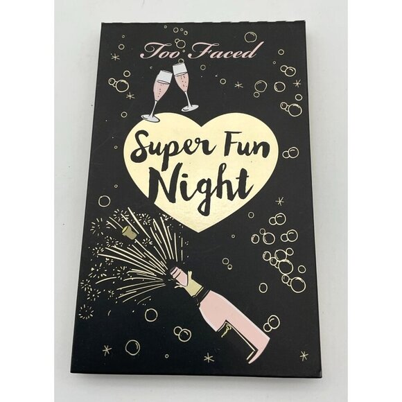 Too Faced Ltd Ed Super Fun Night 6 pan Eyeshadow & 1 Highlighter Palette NWOT - Picture 1 of 4